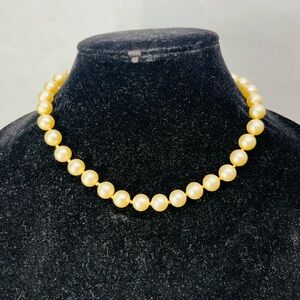 Vintage‎  Golden Pearl Necklace